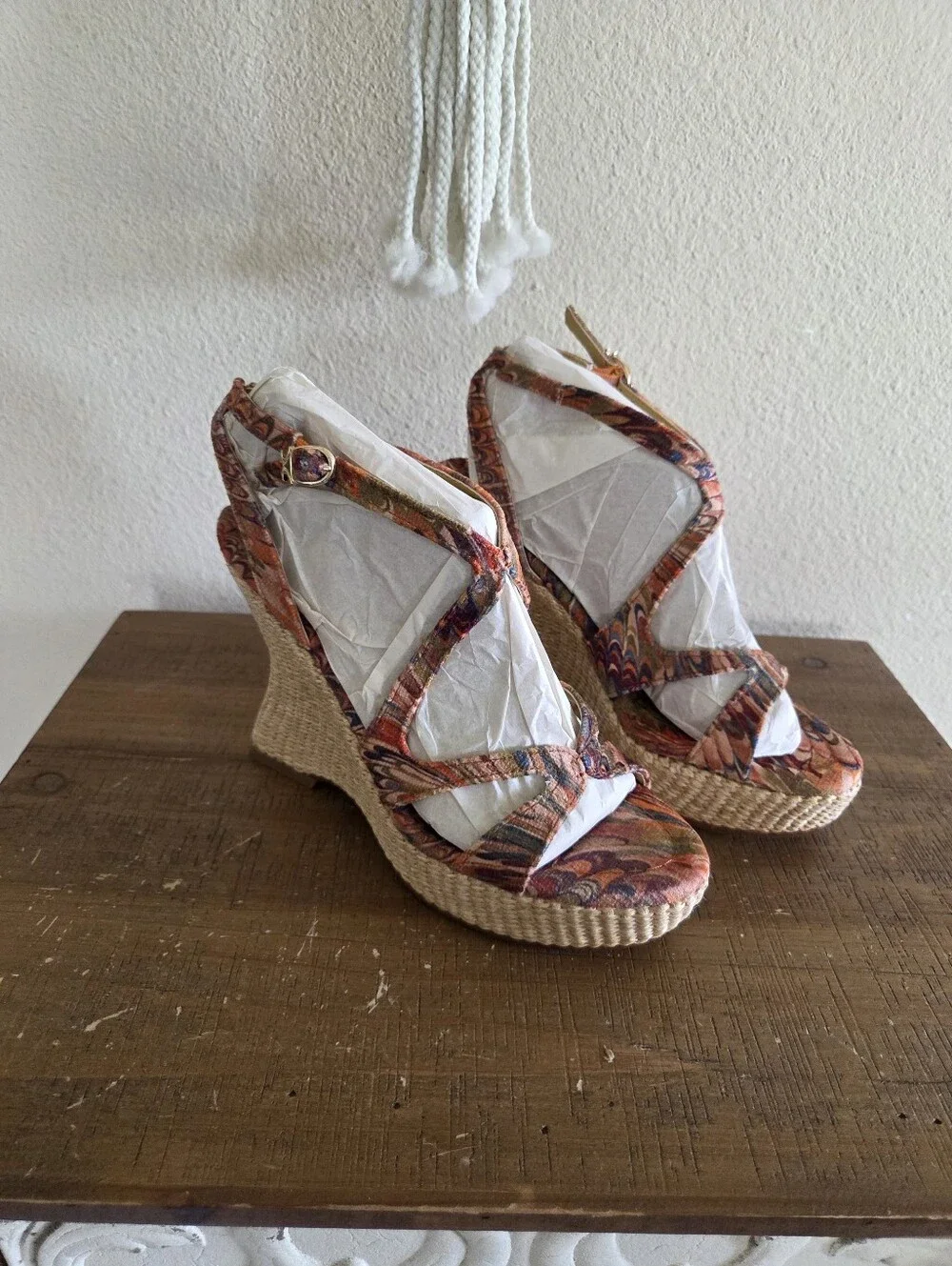Circus NY by Sam Edelman Trina Platform Wedge Sandal Size 6.5 New Retro Festival